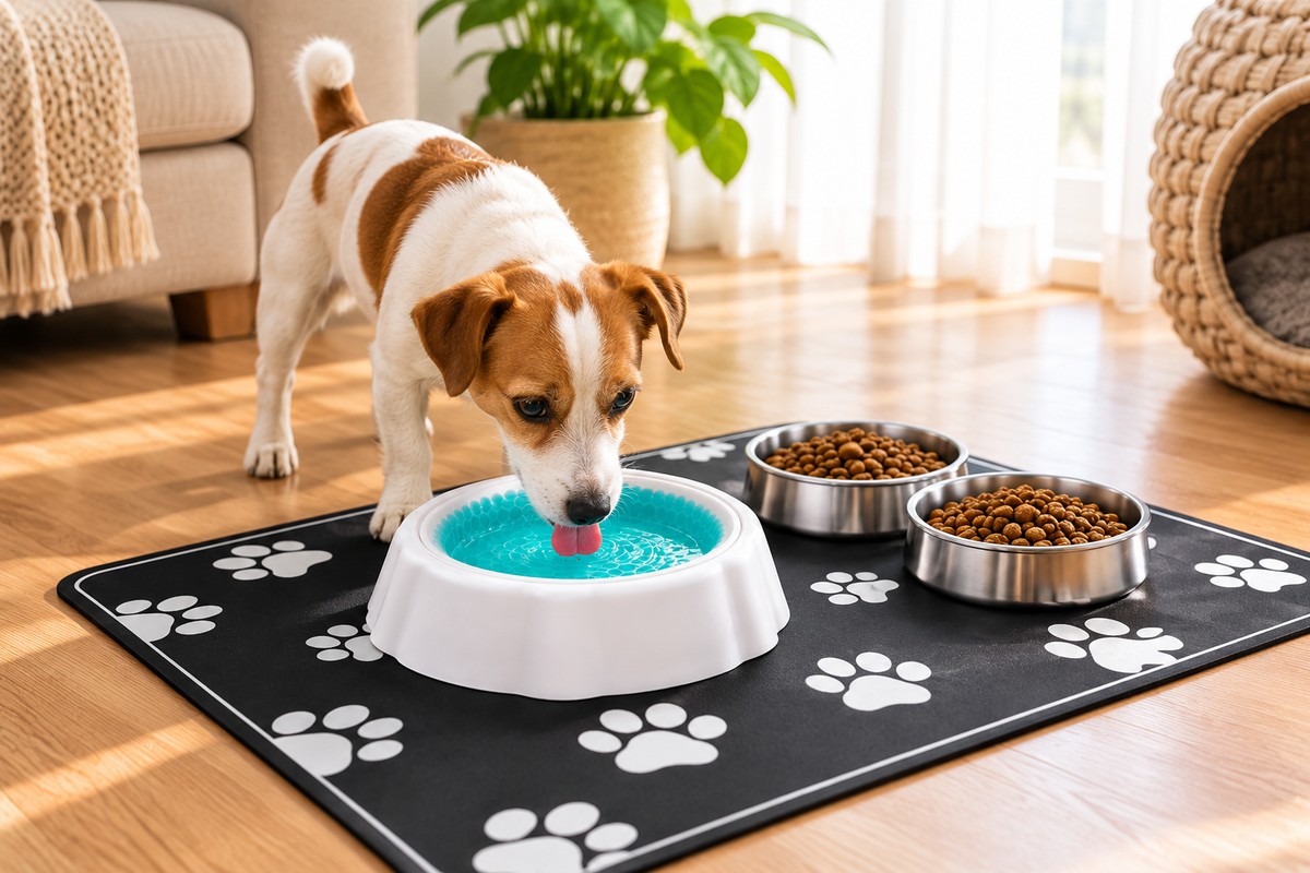 Bebedero Congelante + Mat de Alimentación 4PATAS